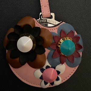 Fendi Floral Mirror with Keychain